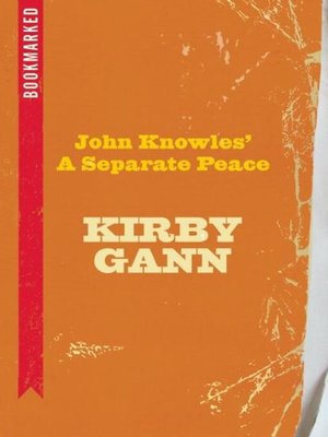 cover image of John Knowles' a Separate Peace